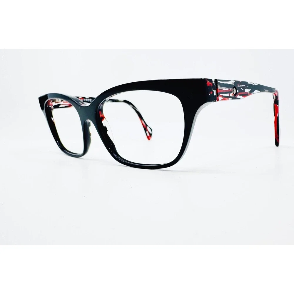 Face A Face Paris Shade 2 Eyeglasses Womens Black Red New Hand Made France 53mm